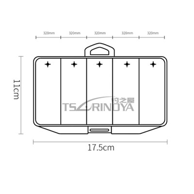 Коробка для приманок Tsurinoya Box D11 17.5*11*3 см-5